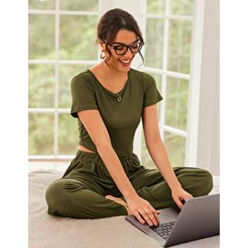 Ekouaer Women's Lounge Sets - Chic & Comfortable Fashion