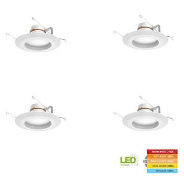 Commercial Electric LED Retrofit Lights - Color Changing 4 Pack
