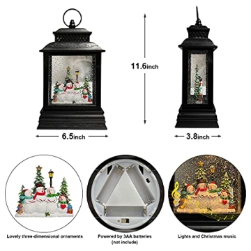 GOOSH Christmas Musical Lantern with LED Glittering Effect