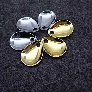 50pcs Copper Fishing Attractor Spinner Blades for Lures