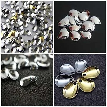 50pcs Copper Fishing Attractor Spinner Blades for Lures