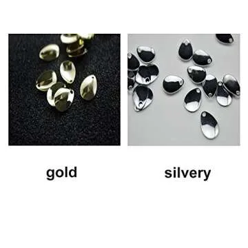 50pcs Copper Fishing Attractor Spinner Blades for Lures