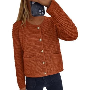 Buy PRETTYGARDEN Women's Knit Cardigan for Fall Fashion