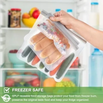 SPLF 12 Pack Reusable Storage Bags: Eco-Friendly & Durable