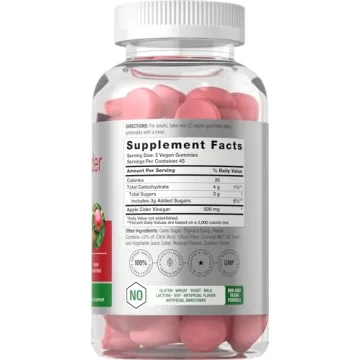 Horbäach Vegan Apple Cider Vinegar Gummies for Health