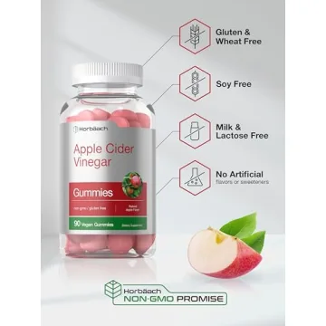 Horbäach Vegan Apple Cider Vinegar Gummies for Health