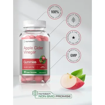 Horbäach Vegan Apple Cider Vinegar Gummies for Health