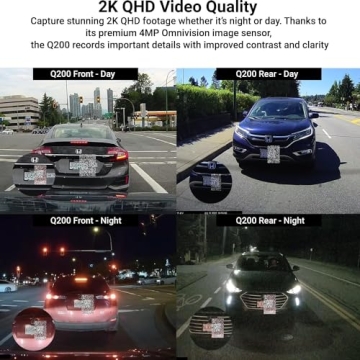 THINKWARE Q200 Dash Cam 1440P QHD Night Vision Wi-Fi
