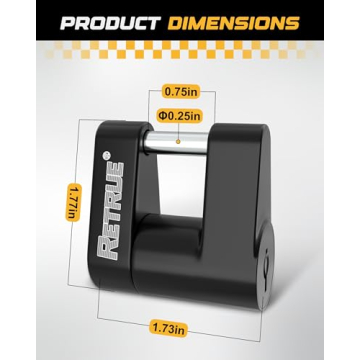 RETRUE Trailer Coupler Lock, Durable and Secure Hitch Lock