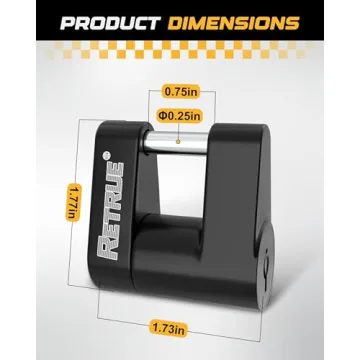 RETRUE Trailer Coupler Lock, Durable and Secure Hitch Lock