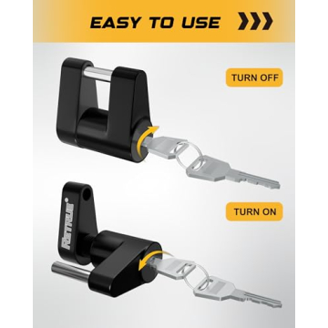 RETRUE Trailer Coupler Lock, Durable and Secure Hitch Lock