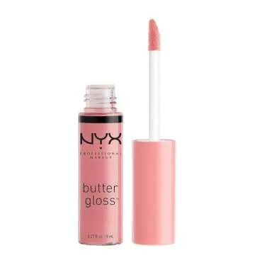 NYX Butter Gloss Kit, Creme Brulee, Fortune Cookie, Madeliene .27oz Each