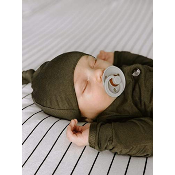Olive Swaddle Blanket & Hat Set for Newborns - Soft & Cozy