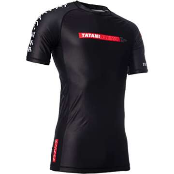 Tatami Fightwear Global Short Sleeve Rashguard - Small - Black