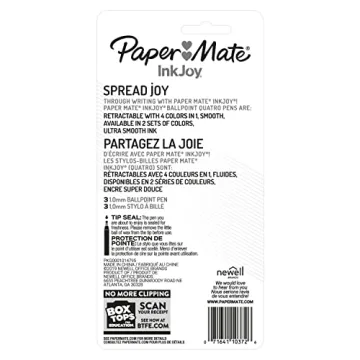 Paper Mate InkJoy Quatro Pens - Vibrant and Smooth Writing