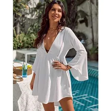 Stylish Blooming Jelly Women's Swimsuit Coverup Dress