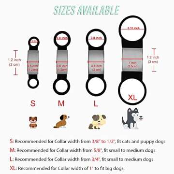 Personalized and Custom Dog Tag for Pets - No Noise - Engraved Name Tag - Slide On ID Tags and Collar Tags for Small, Medium, Large Dogs and Cats - Silent Customized