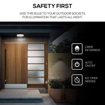 Amazon Basics Dusk to Dawn LED Bulb for Outdoor Use