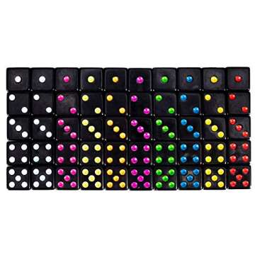 50 or 100 Pack of Bulk Six Sided Dice|D6 Standard 16mm|Great for Board Games, Casino Games & Tableto...