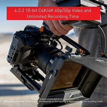 Panasonic LUMIX GH6, 25.2MP Mirrorless Micro Four Thirds Camera with Unlimited C4K/4K 4:2:2 10-bit Video Recording, 7.5-Stop 5-Axis Dual Image Stabilizer, 12-60mm F2.8-4.0 Leica Lens - DC-GH6LK Black