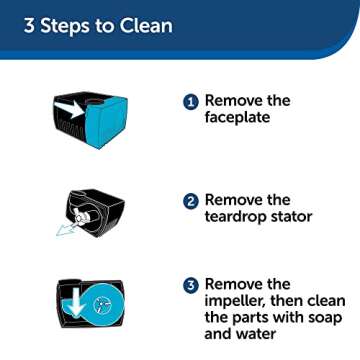 PetSafe Replacement Pump, Submersible, Quiet Operation, Compatible with Drinkwell Ceramic, Stainless Steel, 360 Pet Water Fountains (PAC00-13206)