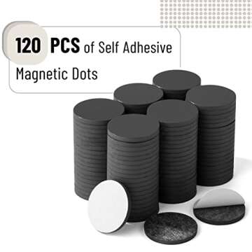 Mr. Pen- Self Adhesive Magnet Dots, 120 Pcs, Magnets for Crafts, Magnets with Adhesive Backing, Magn...