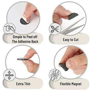 Mr. Pen- Self Adhesive Magnet Dots, 120 Pcs, Magnets for Crafts, Magnets with Adhesive Backing, Magnetic Tape, Circle Magnets, Magnet Stickers, Adhesive Magnets, Craft Magnets, Magnet Tape