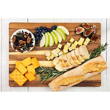 Thirteen Chefs Cutting Boards - Large, Lightweight, 17 x 12 Inch Acacia Wood Chopping Board for Plat...