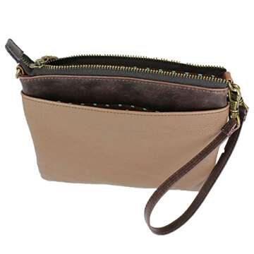 CHALA Mini Crossbody/Purse with Convertible Strap Stylish, Compact, Versatile - Toffy Dog - brown
