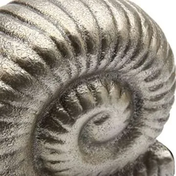 Nickel Snail Bookends Silver Metallic Finish Handmade