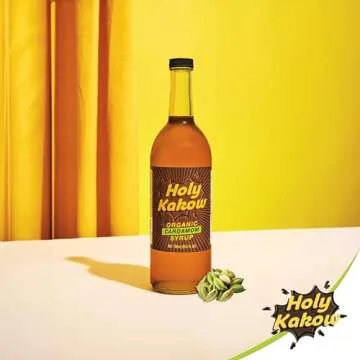 Holy Kakow Organic Cardamom Syrup for Amazing Coffee Drinks