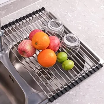 Seropy Roll Up Dish Drying Rack for Kitchen Sink