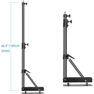 Neewer Wall Mounting Boom Arm with Triangle Base for Photography Studio Video Strobe Light Monolight...