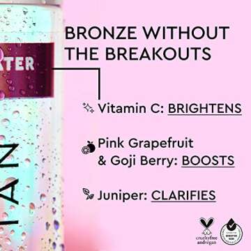 Tanologist Express Light Self Tan Water, 6.76 fl.oz/ 200 ml Bottle