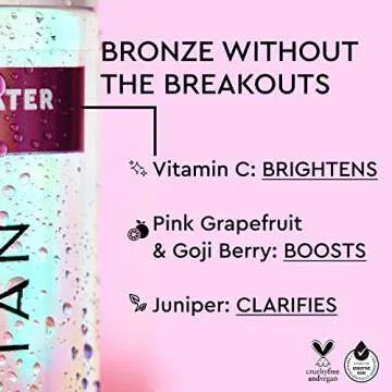 Tanologist Express Light Self Tan Water, 6.76 fl.oz/ 200 ml Bottle