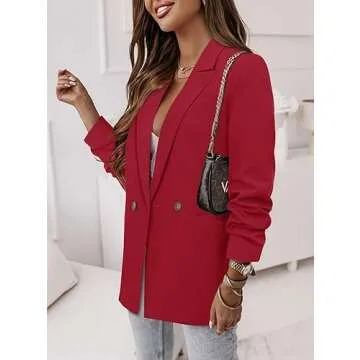 Stylish CRAZY GRID Women’s Business Casual Blazer