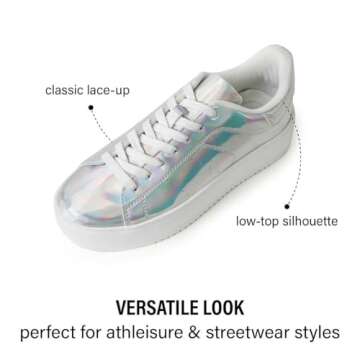 J. Adams Hero Platform Sneakers - Women’s Casual Lace Up Shoes