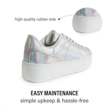 J. Adams Hero Platform Sneakers - Women’s Casual Lace Up Shoes