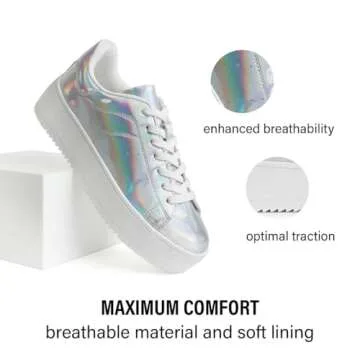 J. Adams Hero Platform Sneakers - Women’s Casual Lace Up Shoes