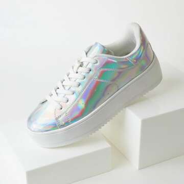 J. Adams Hero Platform Sneakers - Women’s Casual Lace Up Shoes