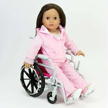 Sophia's Foldable Wheelchair Set for 18 Inch Dolls