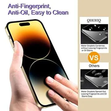 QHOHQ iPhone 14 Pro Screen & Lens Protectors - Ultra HD