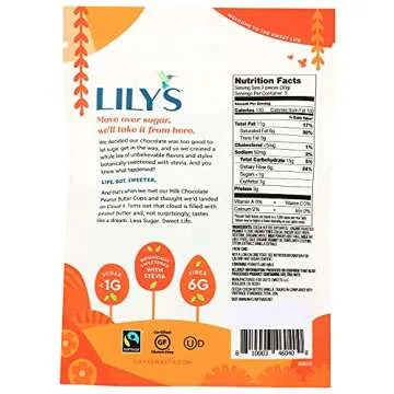 Lilys Chocolate, Peanut Butter Cup Milk Chocolate Style, 3.2 Ounce - pack of 2