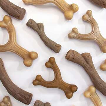 Nylabone Gourmet Chew Wishbone for Dogs - Chicken Flavor