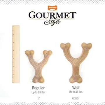 Nylabone Gourmet Chew Wishbone for Dogs - Chicken Flavor