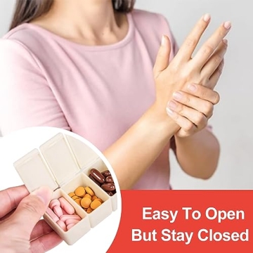 Weekly Pill Organizer 2Pack for Vitamins and Supplements