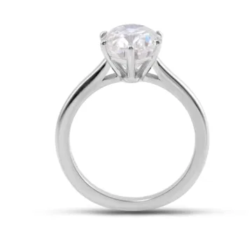 Elegant Platinum Promise Ring with Custom Engraving
