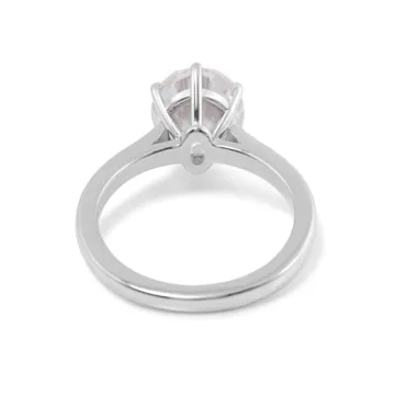 Elegant Platinum Promise Ring with Custom Engraving