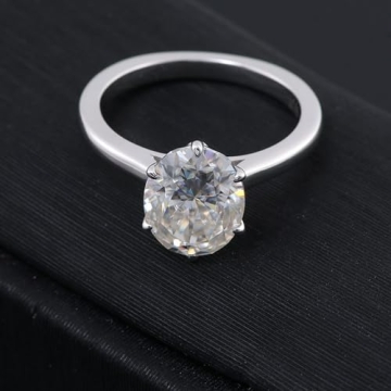 Elegant Platinum Promise Ring with Custom Engraving