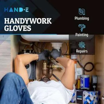 Hand-E Touch Black Nitrile Gloves - Thick & Latex-Free 100 Count